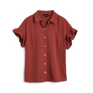 Jovanny ruffle sleeve blouse